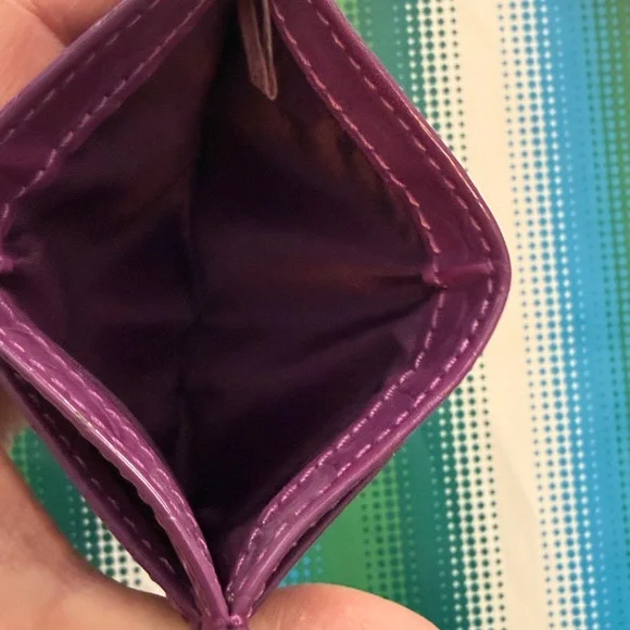 Purple Embossed Card Holder - Picture 3 of 6